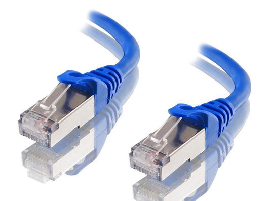 ASTROTEK CAT6A Shielded Ethernet Cable 30m Blue Color 10GbE RJ45 Network LAN Patch Lead S/FTP LSZH Cord 26AWG