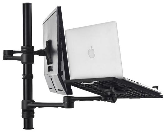 Atdec Notebook monitor arm combo mount - Black