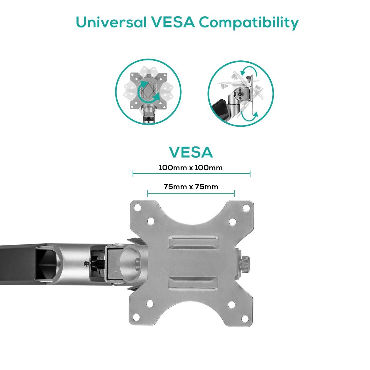 activiva Heavy Duty Dual Monitor Screen Gas Spring Monitor Arm