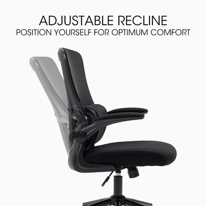 FORTIA Ergonomic Mesh Office Chair Computer Seat Adjustable Recline, Black