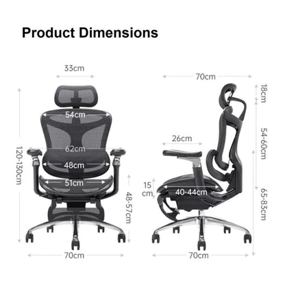 SIHOO A3 Doro C300 Ergonomics Executive Office Chair with Footrest Black