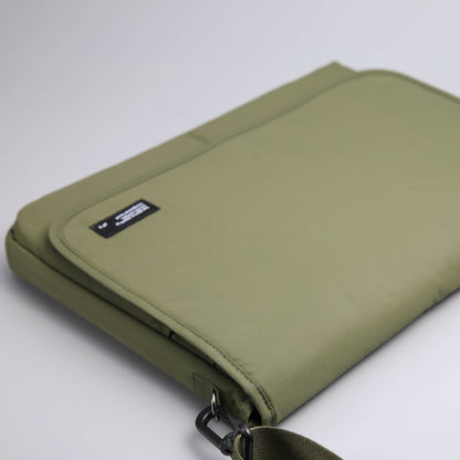 15.6/16 inch Laptop Sleeve Padded Shoulder Bag Travel Carry Case LATO KHAKI