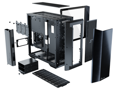 Seasonic Syncro Q704 Aluminum Case with Syncro DGC-750 750W 80 Plus Gold PSU & Connect Module RED DOT AWARD WINNER 2021