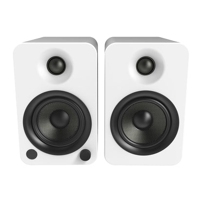 Kanto YU4 140W Powered Bookshelf Speakers with Bluetooth® and Phono Preamp - Pair, Matte White