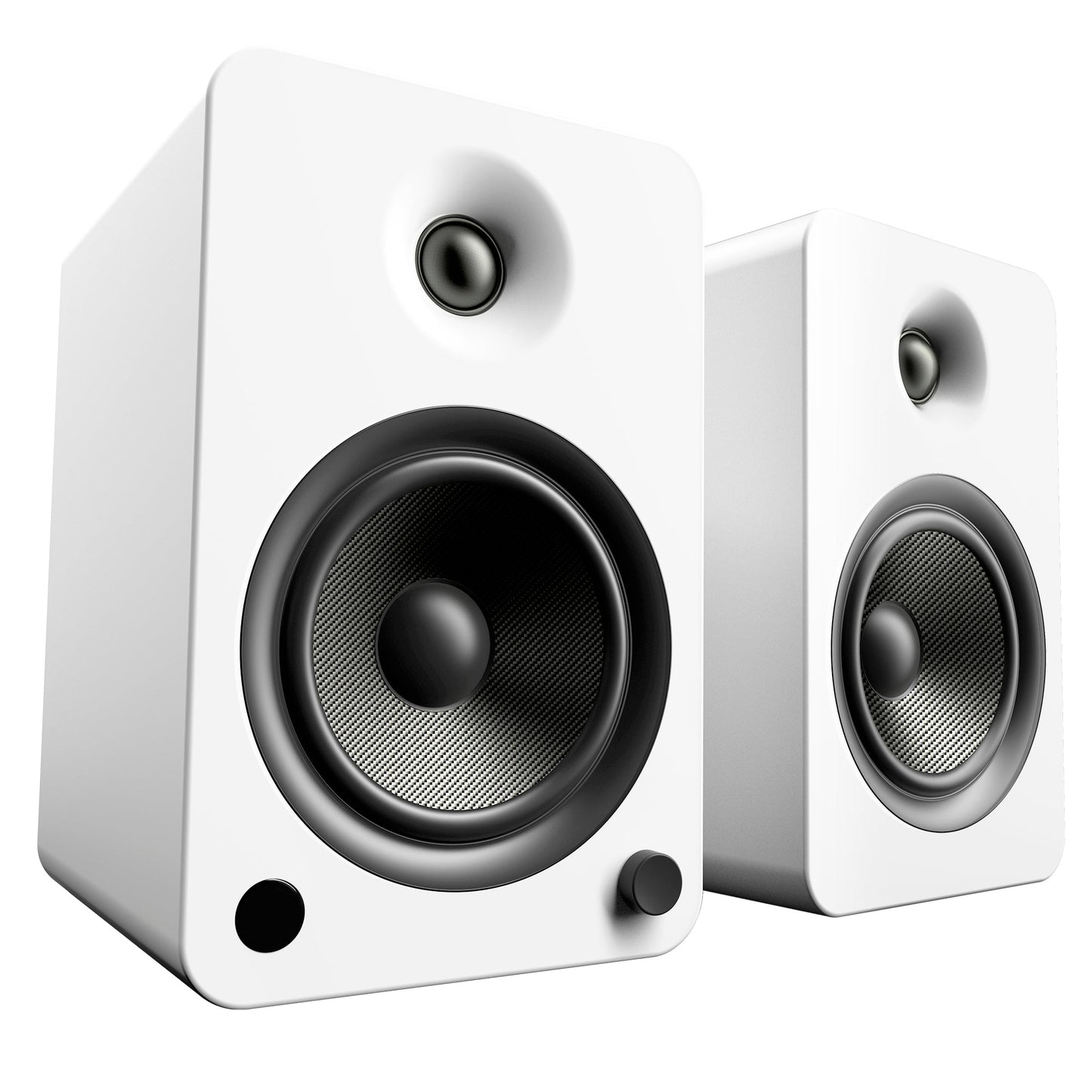 Kanto YU6 200W Powered Bookshelf Speakers with Bluetooth® and Phono Preamp - Pair, Matte White