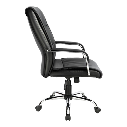 PU Leather Office Chair Executive Padded Black