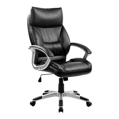 PU Leather Office Chair Executive Padded Black