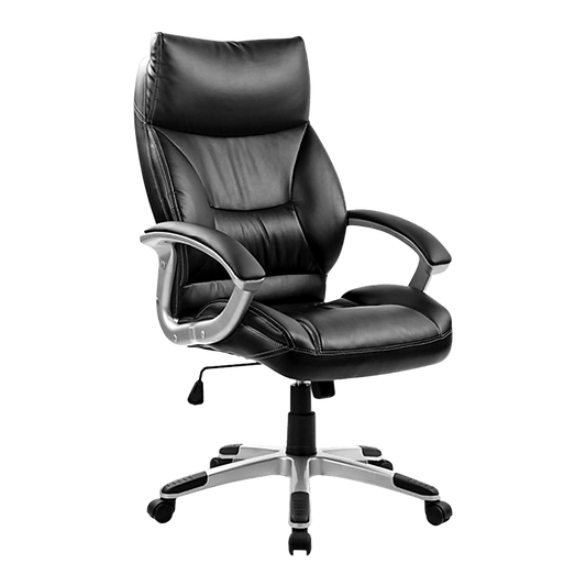 PU Leather Office Chair Executive Padded Black