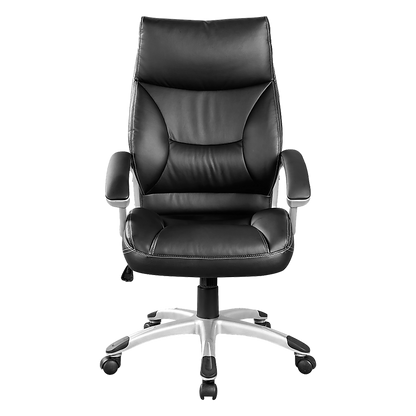 PU Leather Office Chair Executive Padded Black